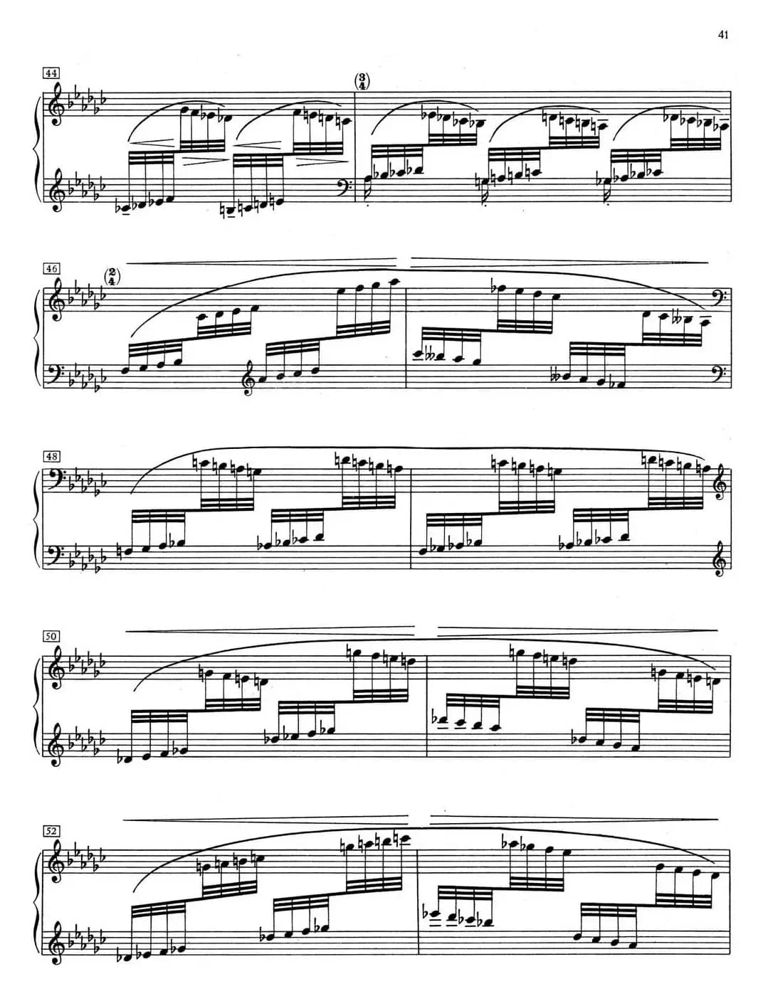 德彪西12首钢琴练习曲（6 八指练习v1.0 huit doigts）