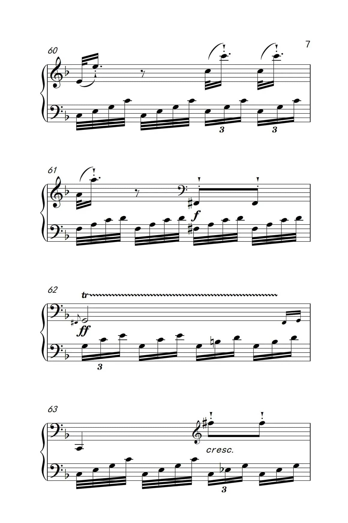 奏鸣曲 Opus 10 Nr.2 第一乐章（贝多芬奏鸣曲集 2）