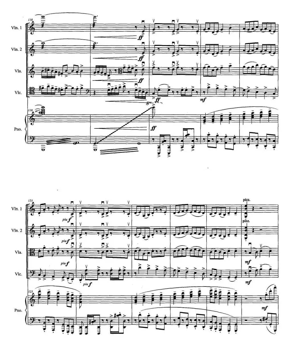 《赛龙夺锦》主题狂想曲（为钢琴弦乐五重奏而作）