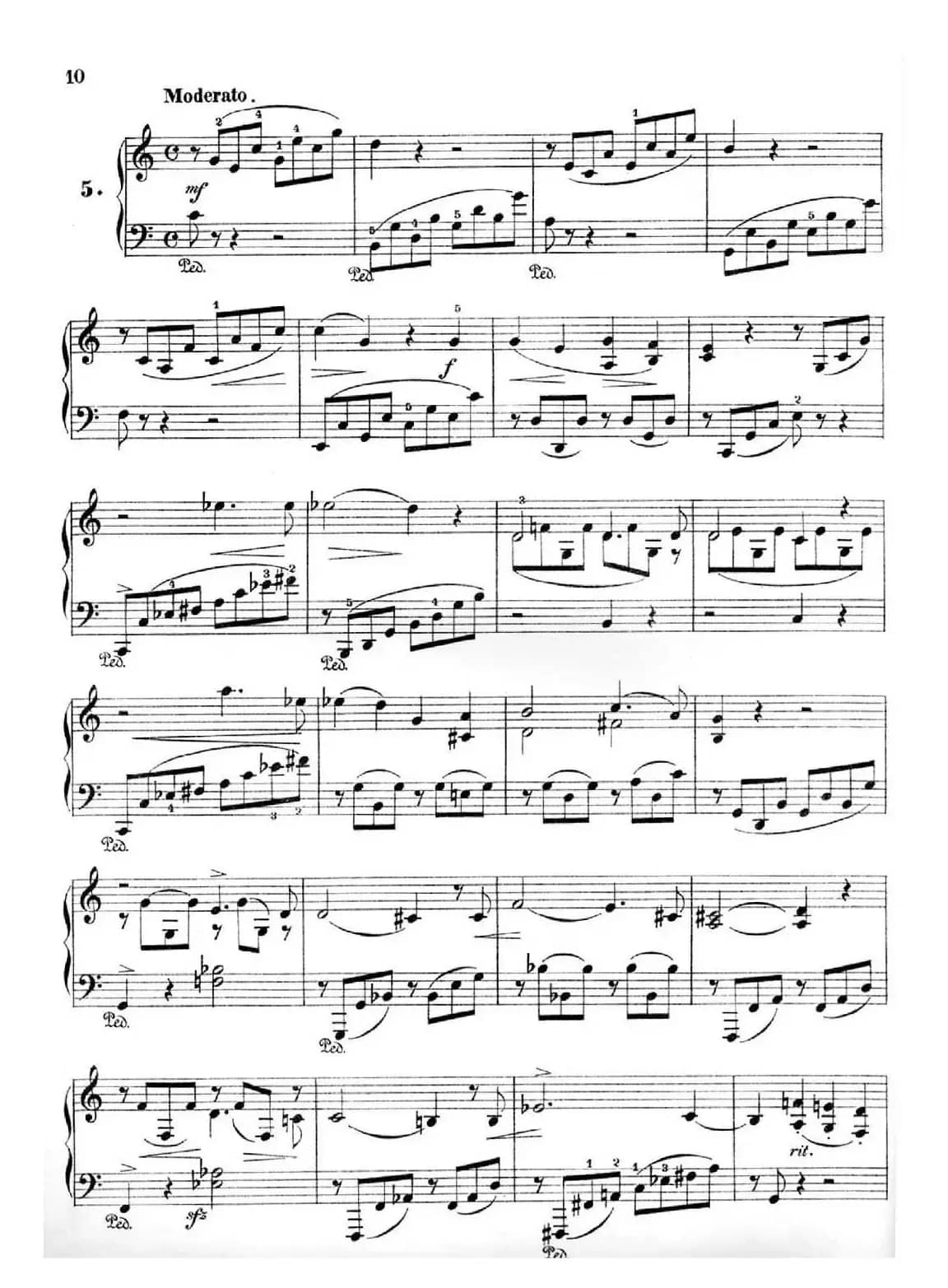 36 Etudes Rhythmiques et Melodiques Op.105（36首节奏与旋律练习曲 1—5）