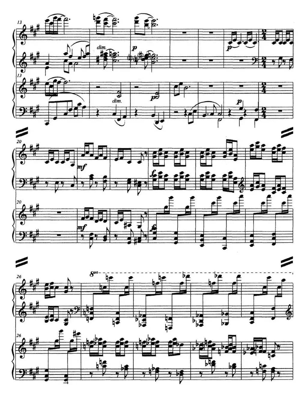 山歌与小调（双钢琴）