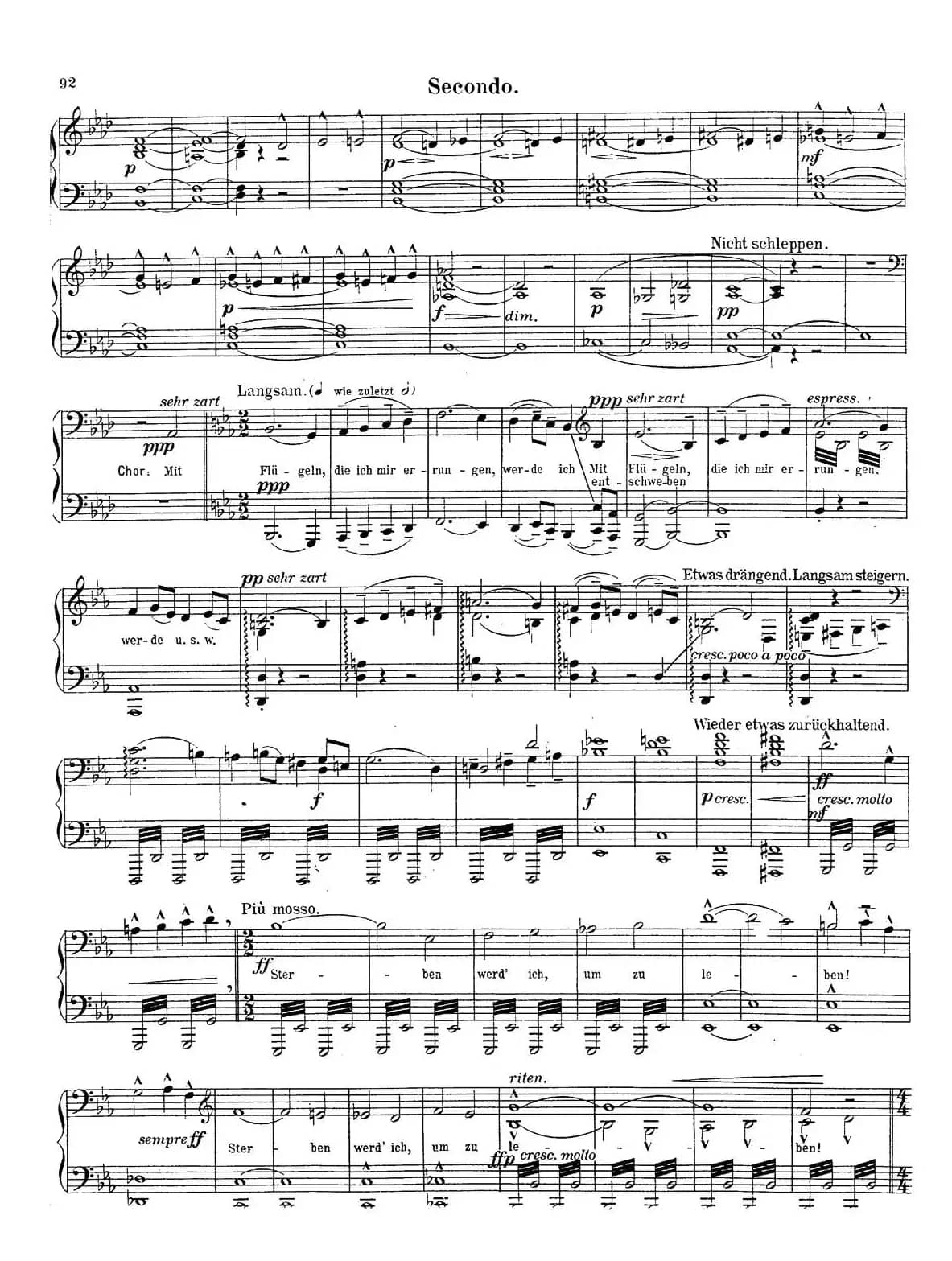 c小调第二交响曲“复活”（Ⅴ）（改编四手联弹版）