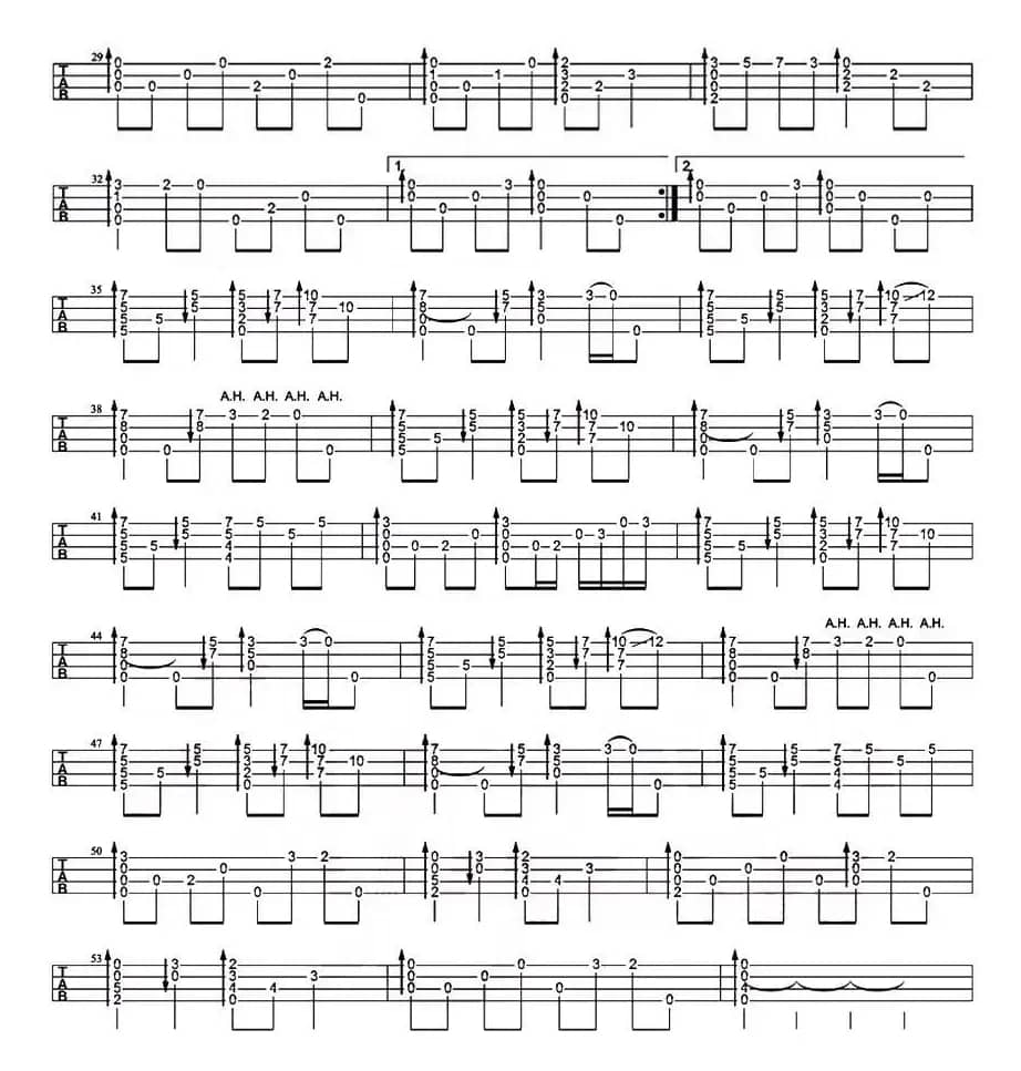 奇迹之山（尤克里里指弹谱）