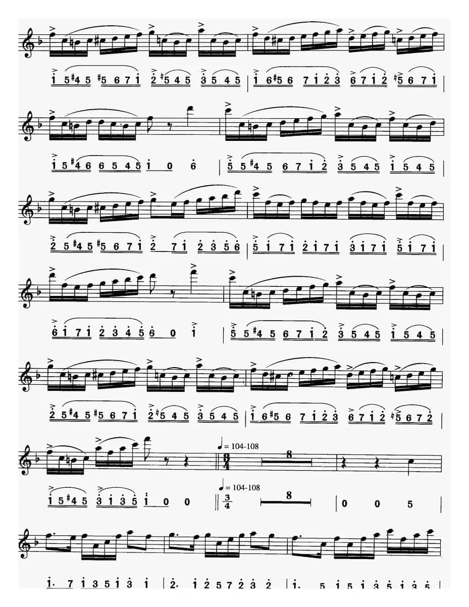 友谊地久天长（线简谱对照版）