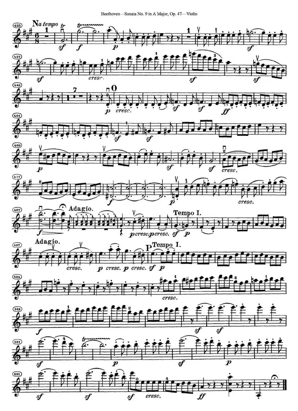 Violin Sonata No.9 in A Major Op.47