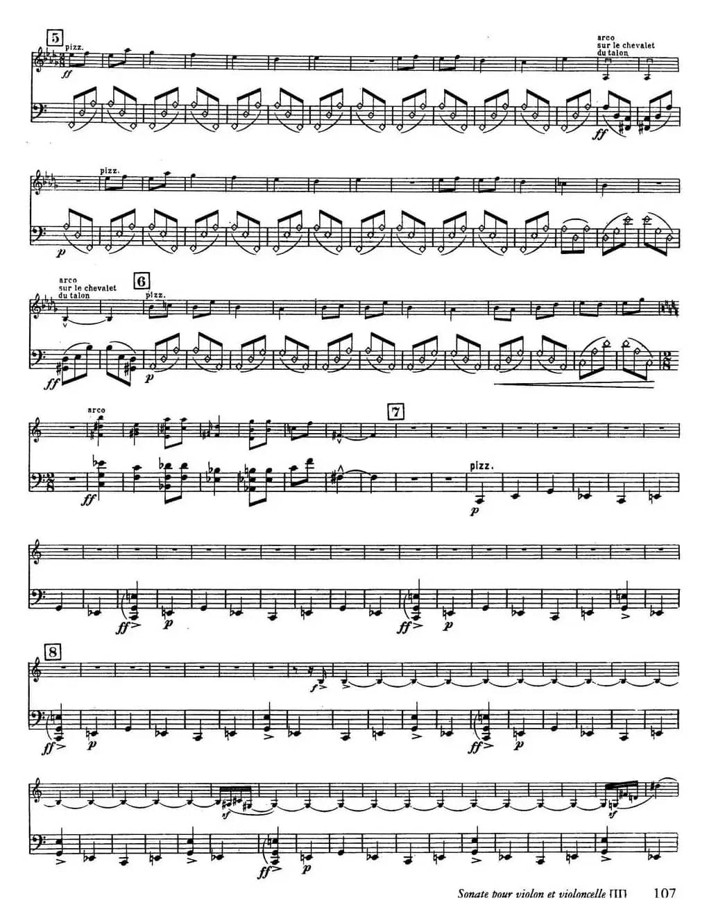 Sonate（小提琴+大提琴）