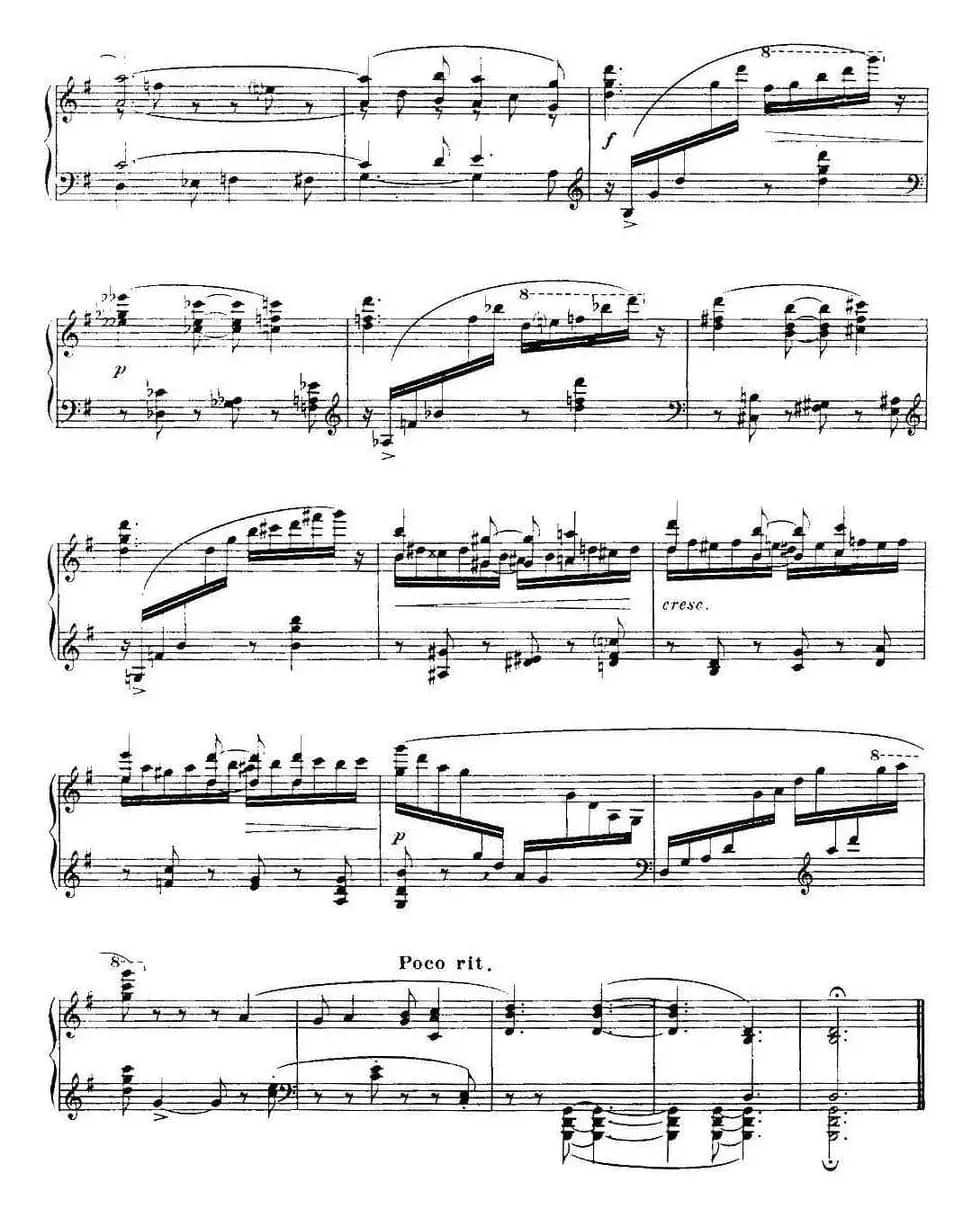 福雷13首船歌：Barcarolle No·11 in G min, Op·105