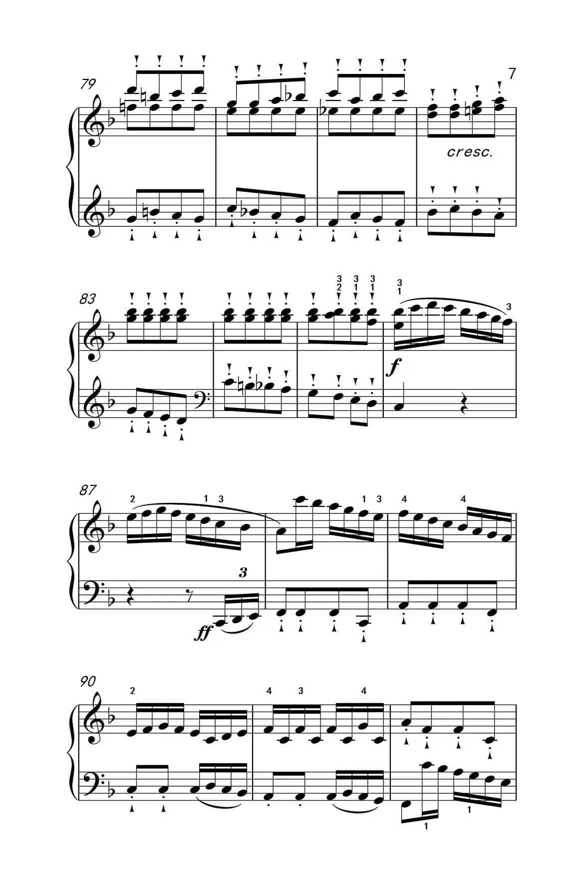 奏鸣曲 Opus 10 Nr.2 第三乐章（贝多芬奏鸣曲集 2）