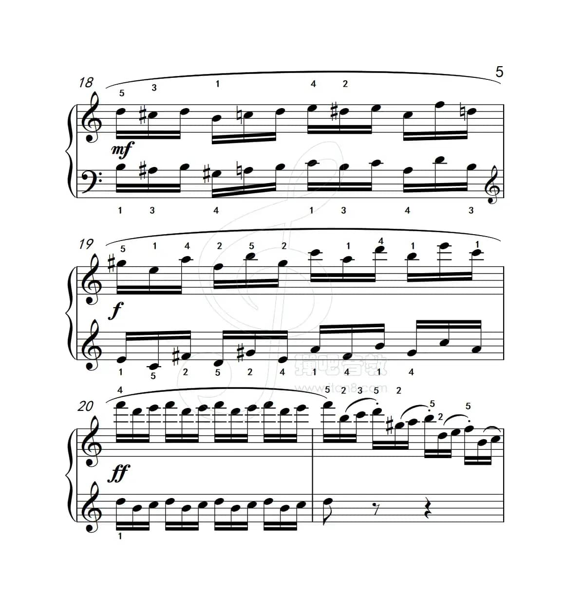 练习曲 5（克拉莫钢琴练习曲60首）