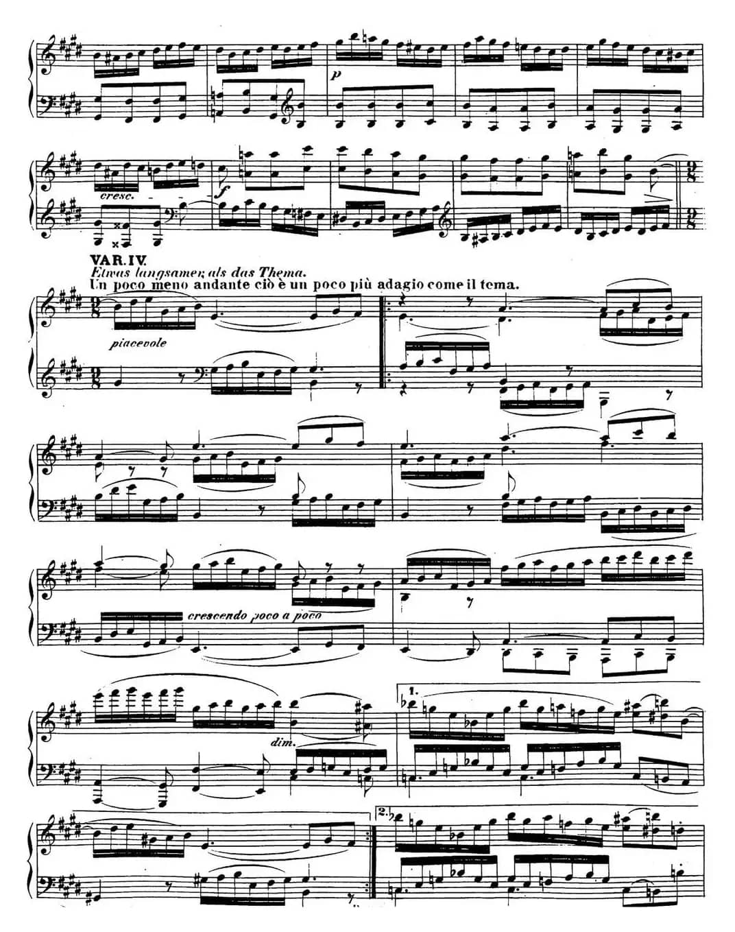 贝多芬钢琴奏鸣曲30 E大调 Op.109 E major