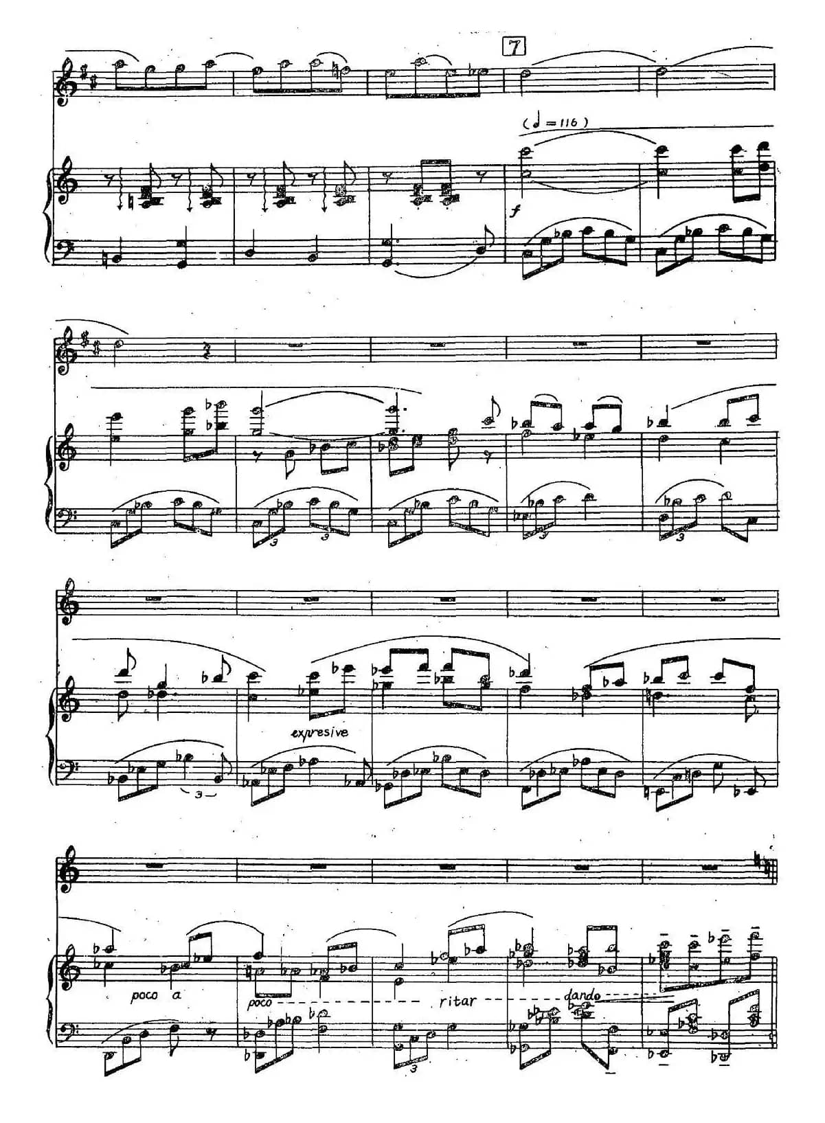 晨歌（单簧管+钢琴伴奏）