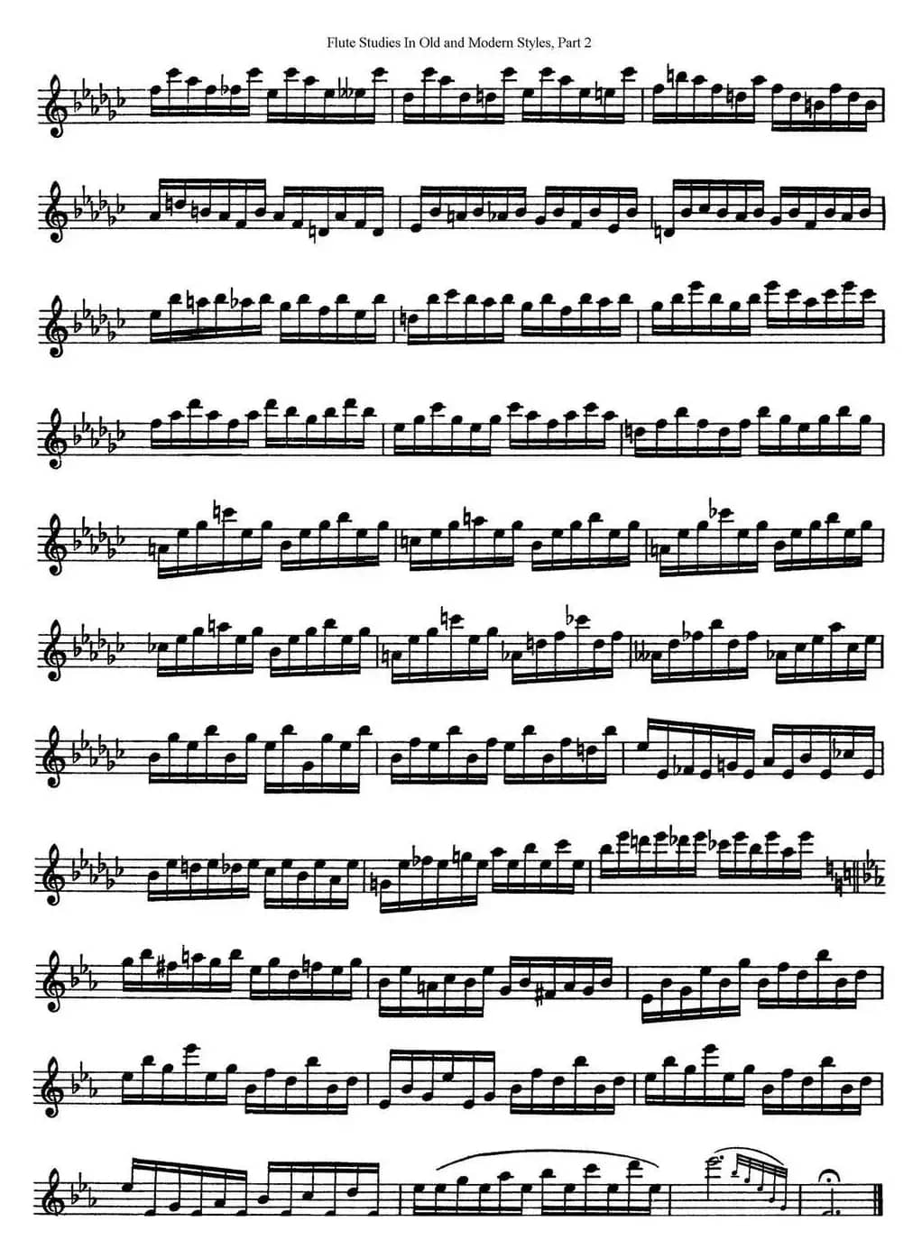 斯勒新老风格长笛练习重奏曲（第二部分）（NO.22）