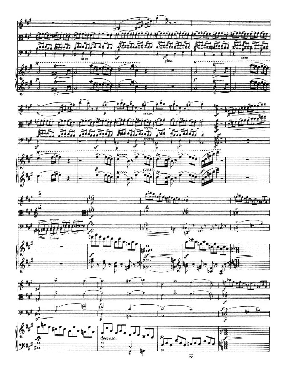 A大调鳟鱼五重奏（P11—20）（弦乐+钢琴）