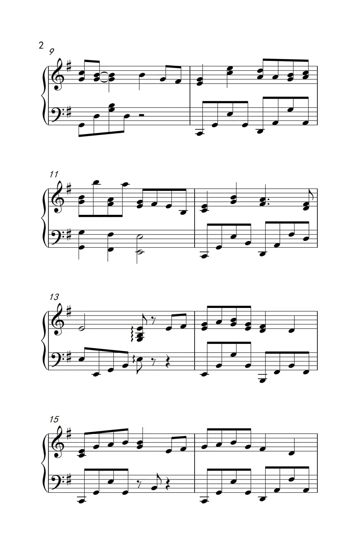 美丽的神话（《弹吧音教》制谱版）