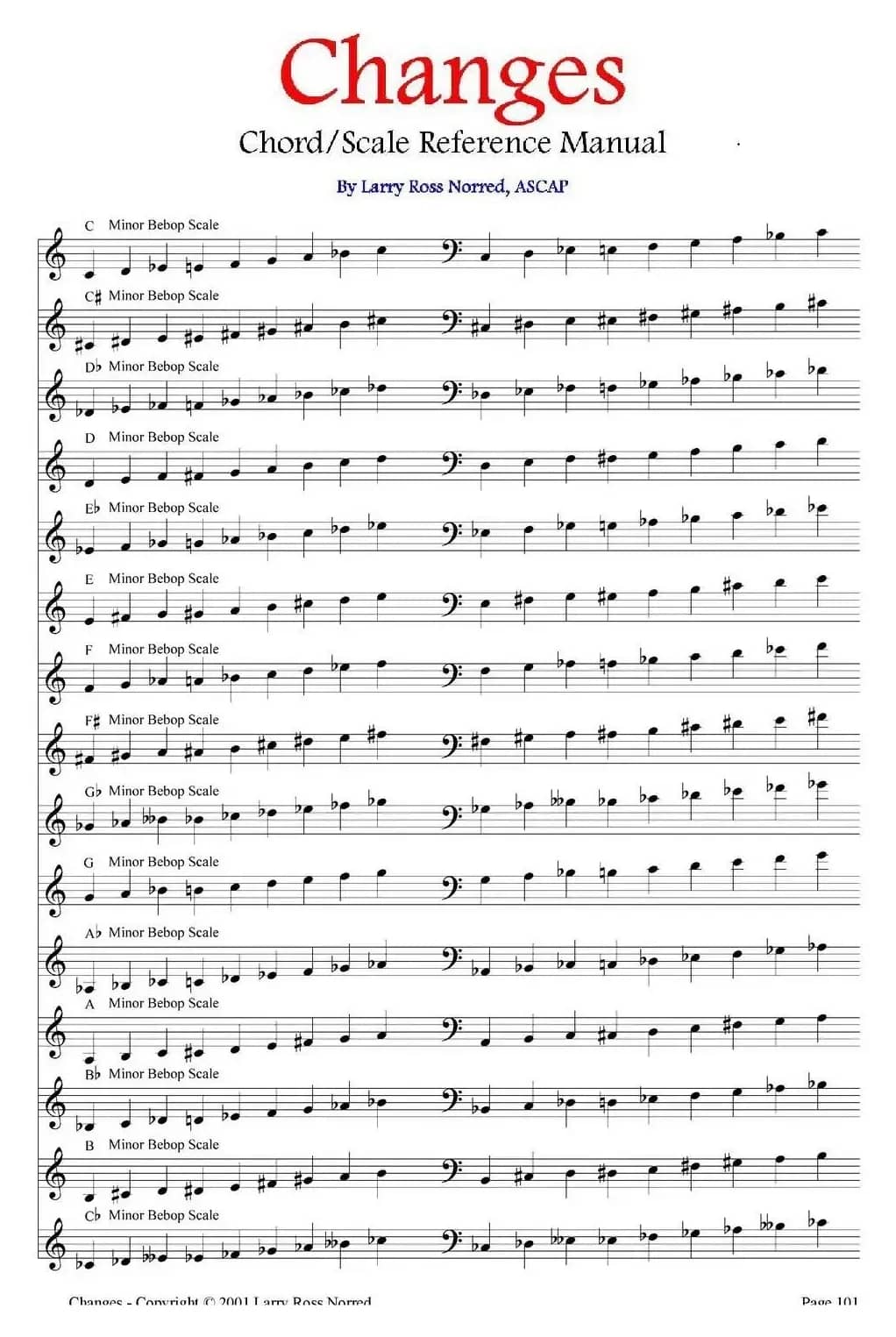 Changes（爵士乐和弦教材）（P101-125）