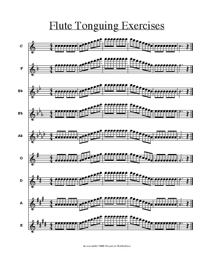 长笛舌头运用练习