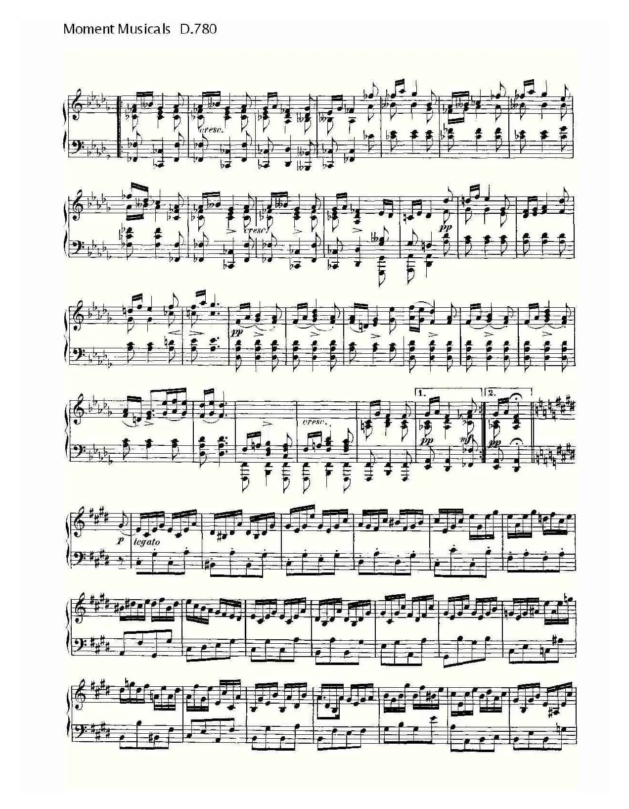 Moment Musicals D.780（6首音乐瞬间）