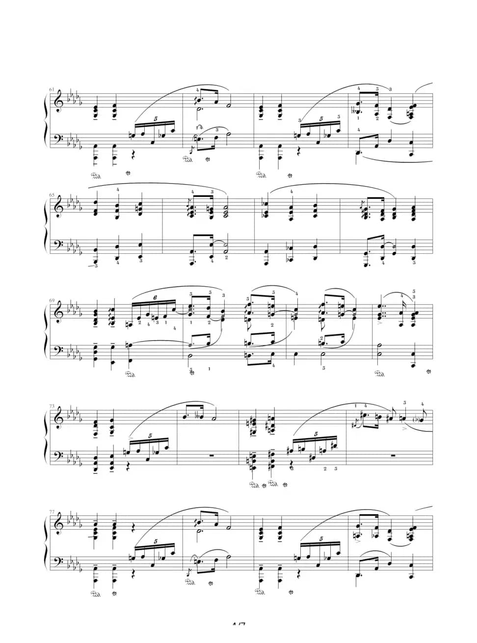 升f小调夜曲，Op.48,No.2（肖邦第14号夜曲）