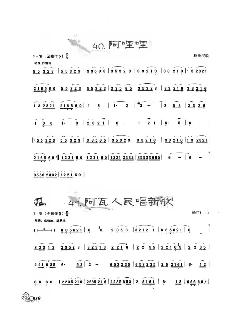 葫芦丝曲精选：阿哩哩 阿佤人民唱新歌