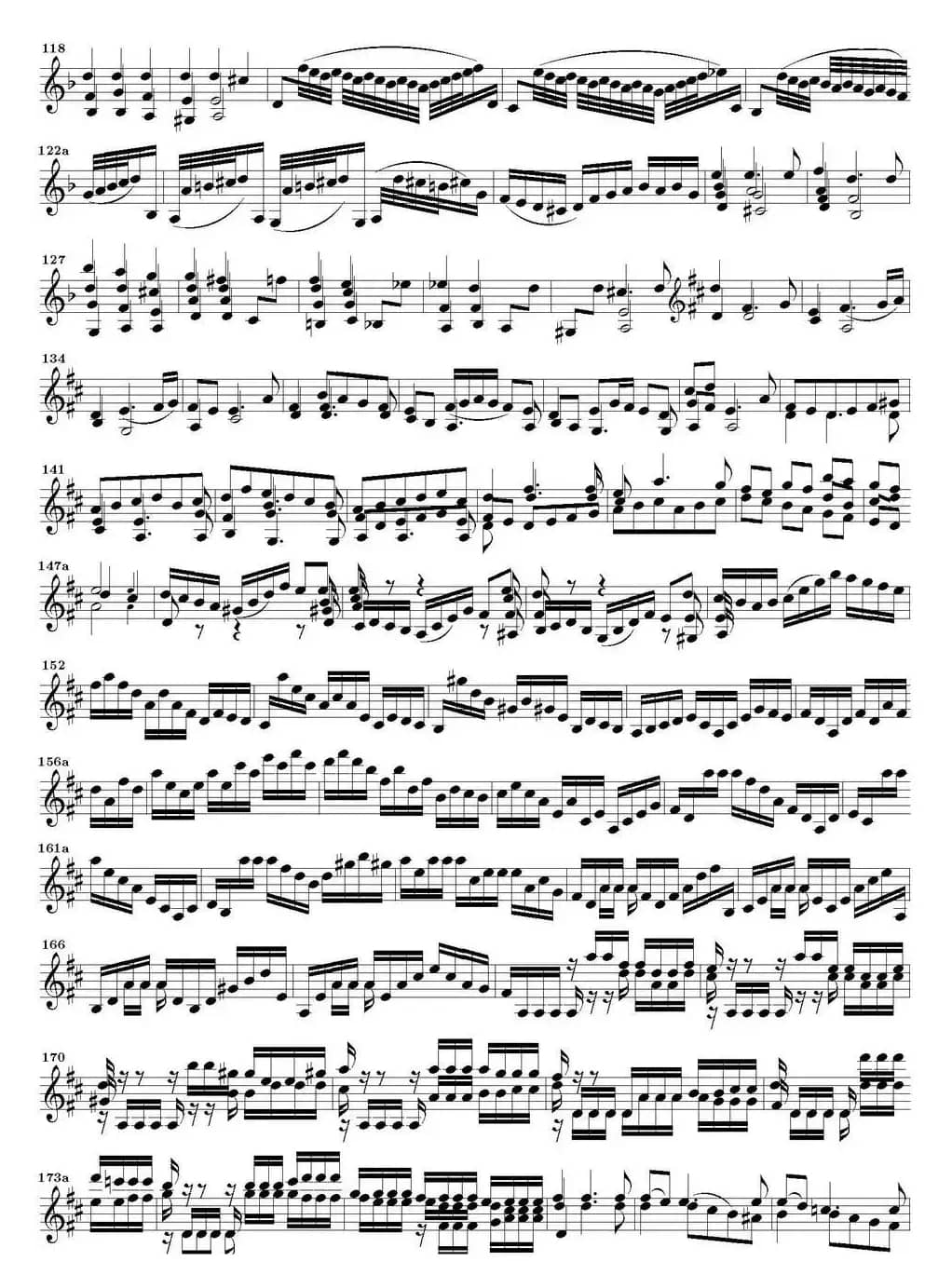 Bach Sonata BWV1004（无伴奏小提琴组曲）