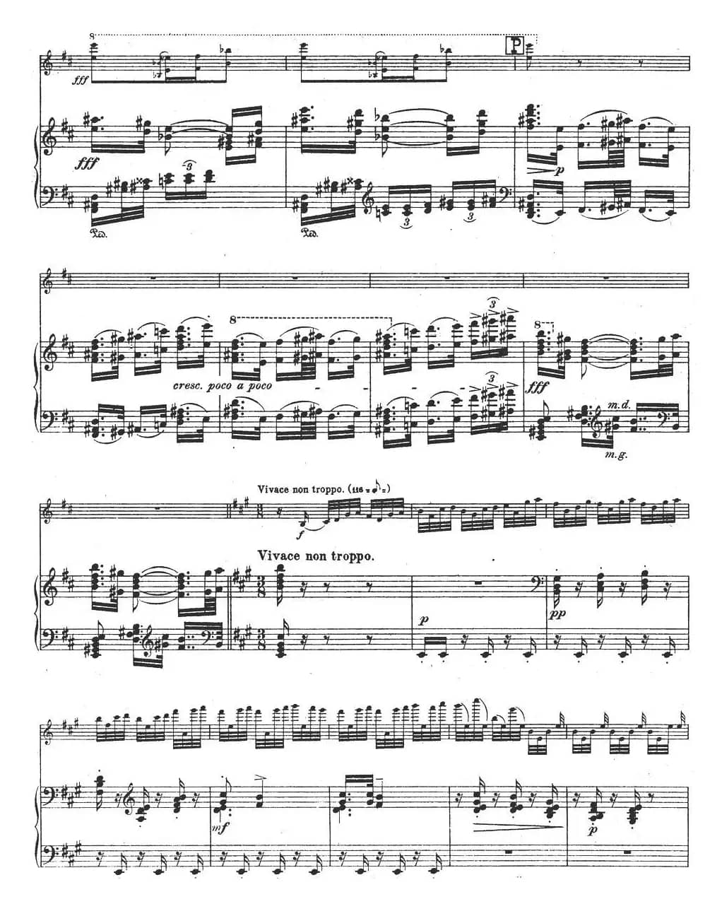 伊萨伊作品集：Divertimento（小提琴+钢琴伴奏）