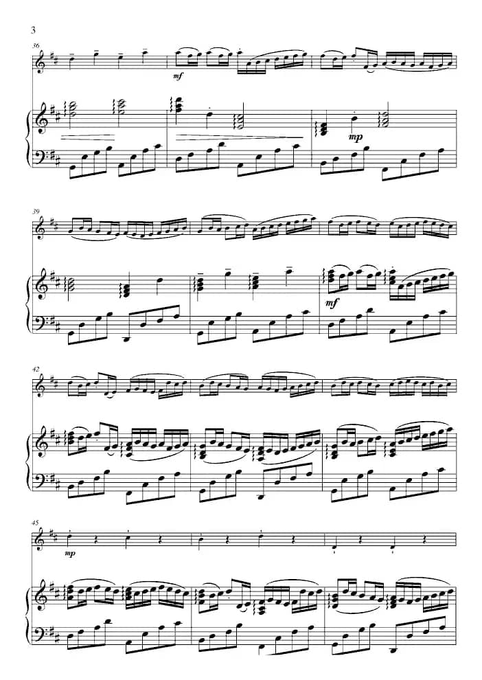 Kanon in D（卡农、小提琴+钢琴）