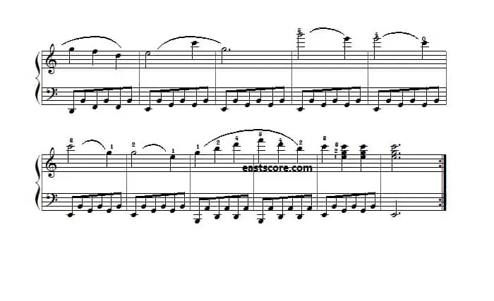 车尔尼《 小钢琴家》（Czerny 823）第35首（曲谱及练习提示）