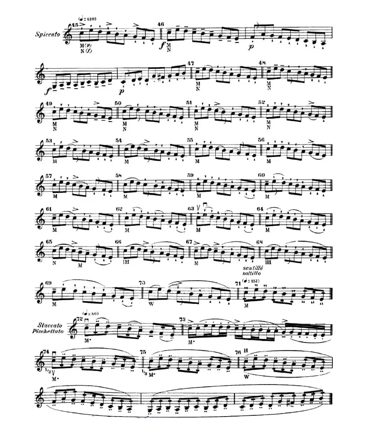 小提琴运弓手法训练（No.14）