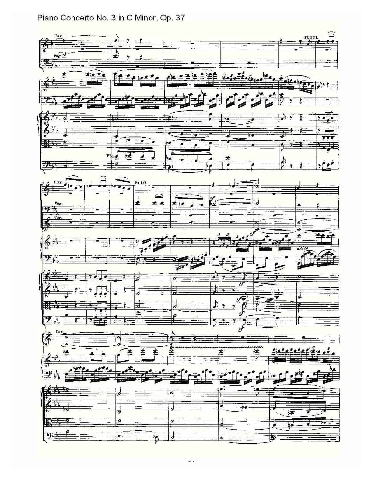 C小调钢琴第三协奏曲 Op.37  第三乐章