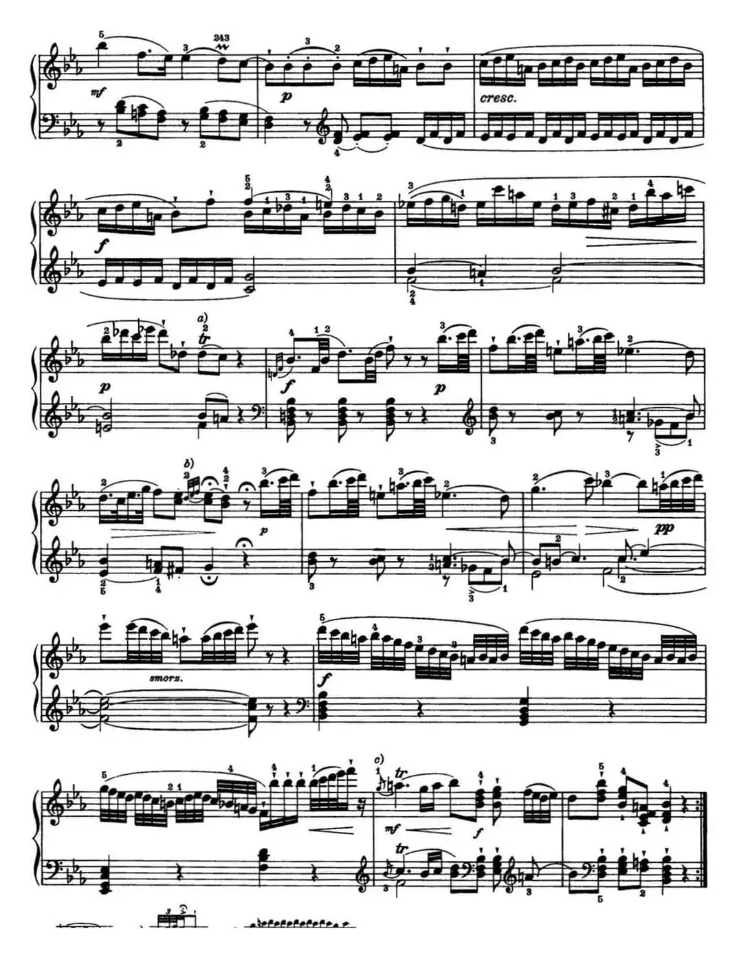 海顿 钢琴奏鸣曲 Hob XVI 38 in E-flat major