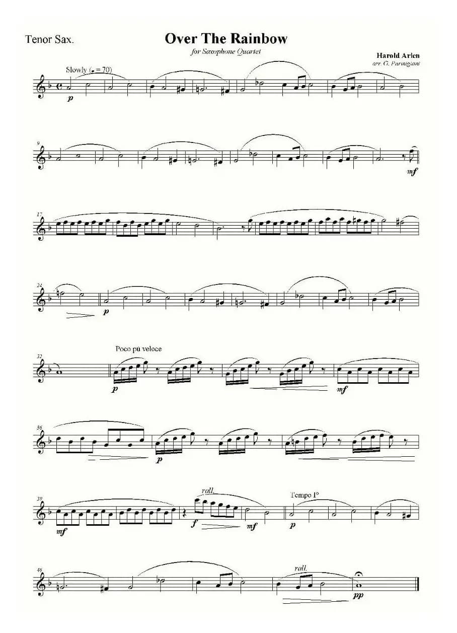 Over The Rainbow（四重奏）