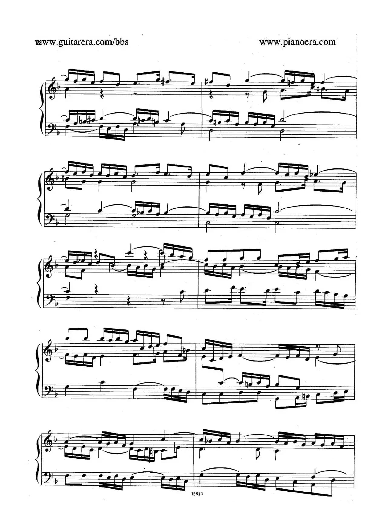 Suite No.2 in F Major HWV 427（F大调第二组曲）