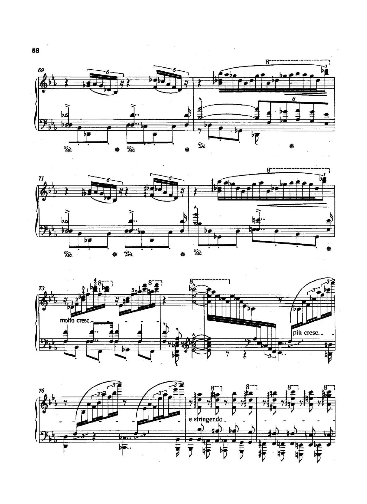 12 Etudes d'execution Transcendante S.139（12首超技练习曲·7）