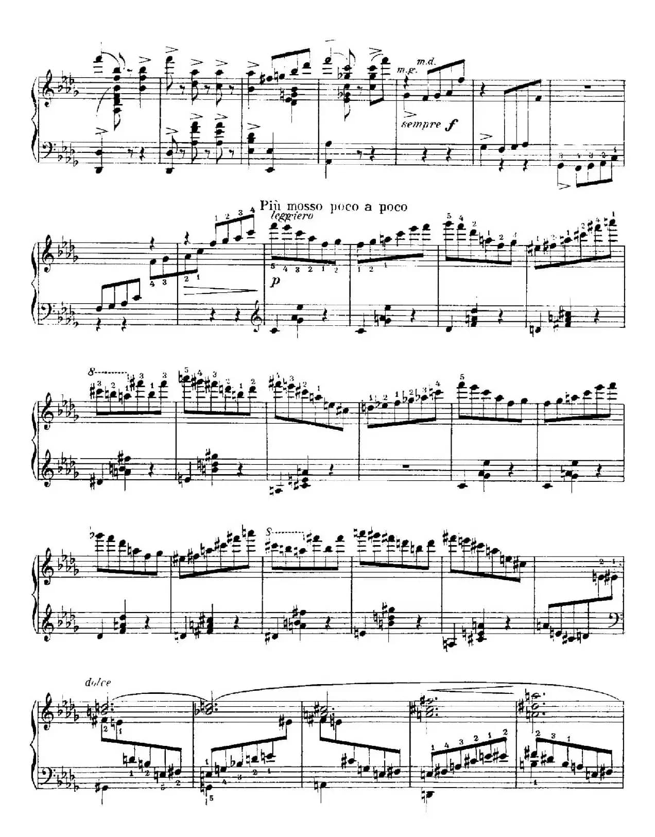 4 Valses Caprice（4首随想圆舞曲）（Op.38 No. 2 in D-flat）
