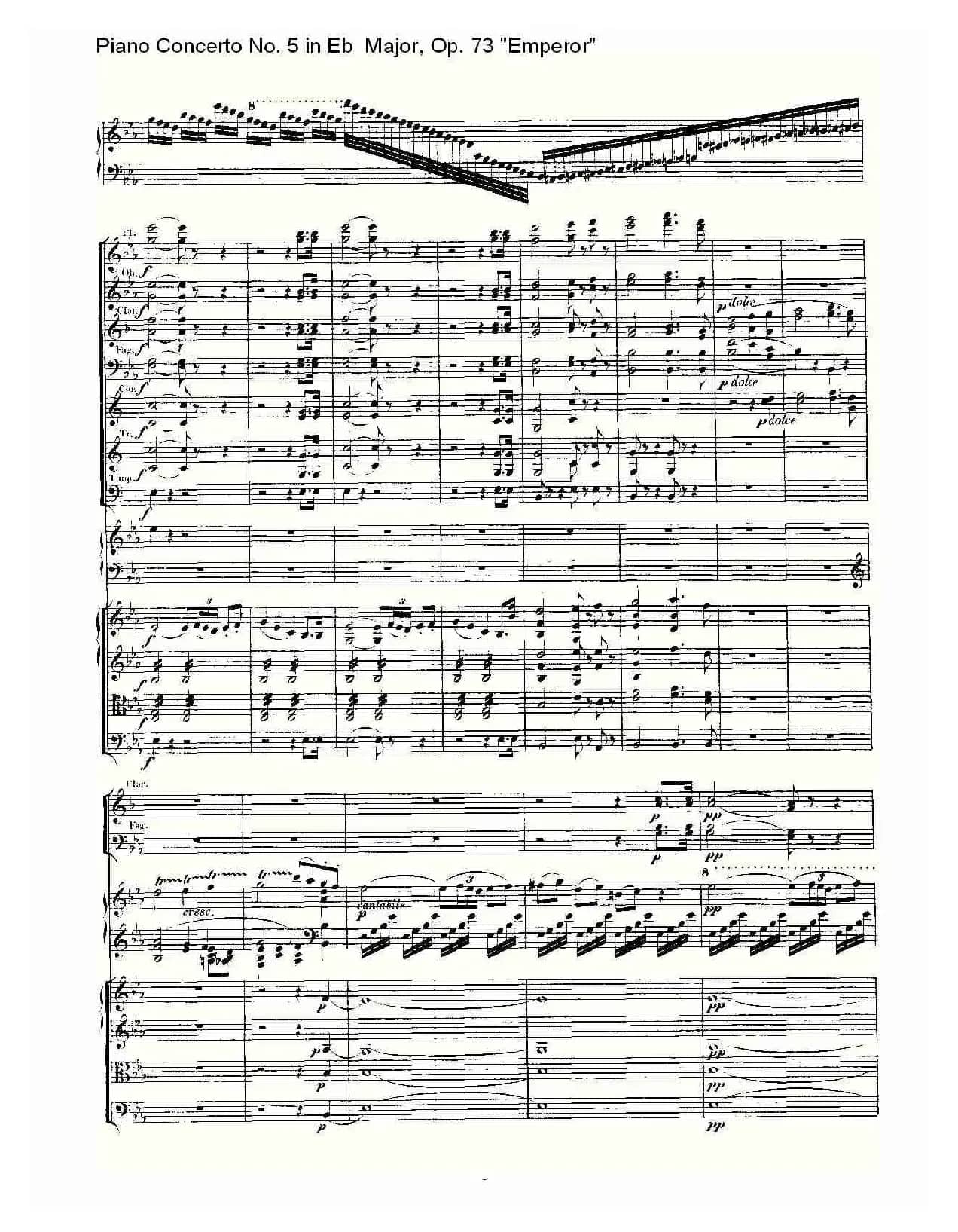 Eb大调钢琴第五协奏曲 Op.73“皇帝” 第一乐章（二）