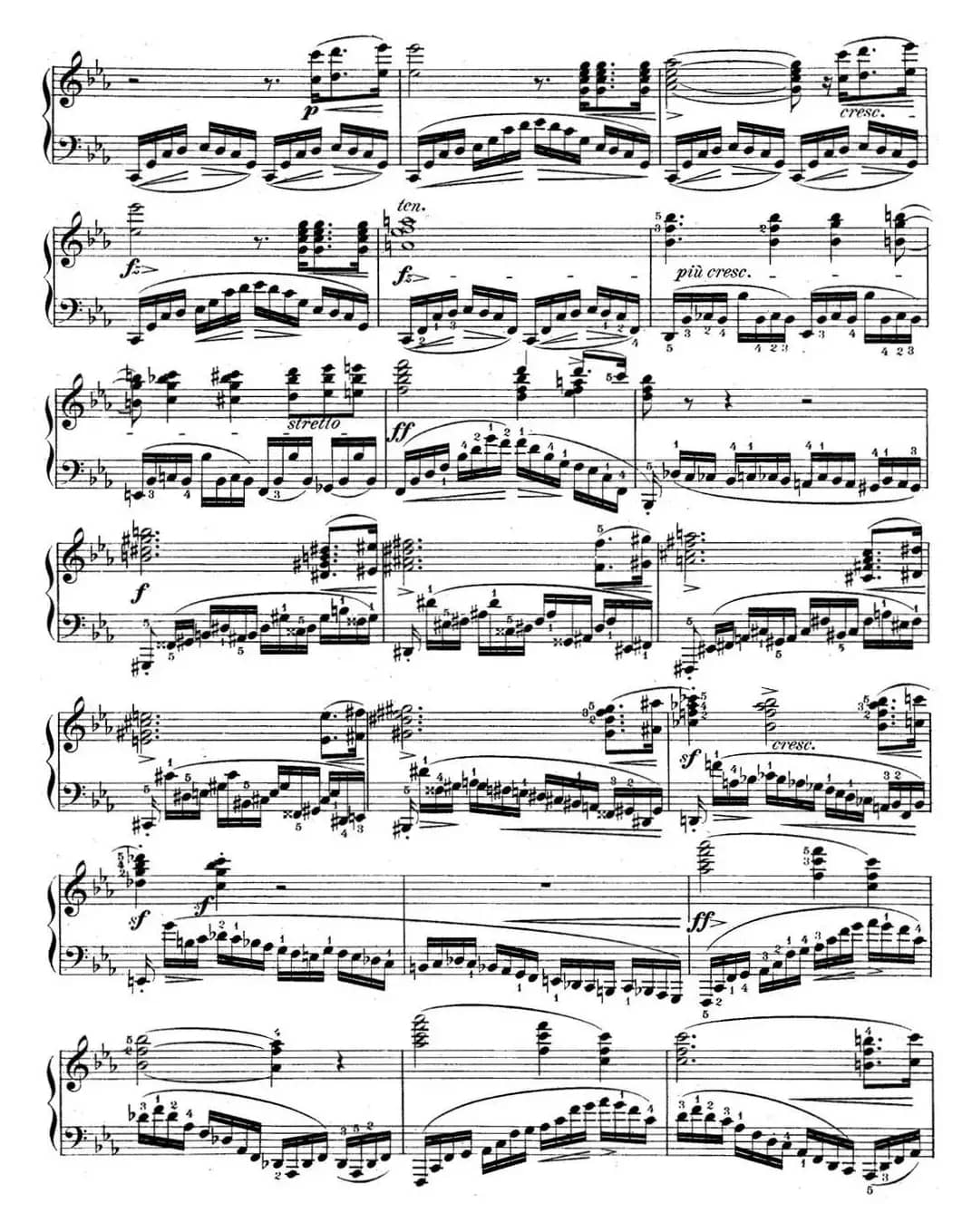 肖邦练习曲12 Op.10 No.12 革命 c小调 C minor Revolutionary