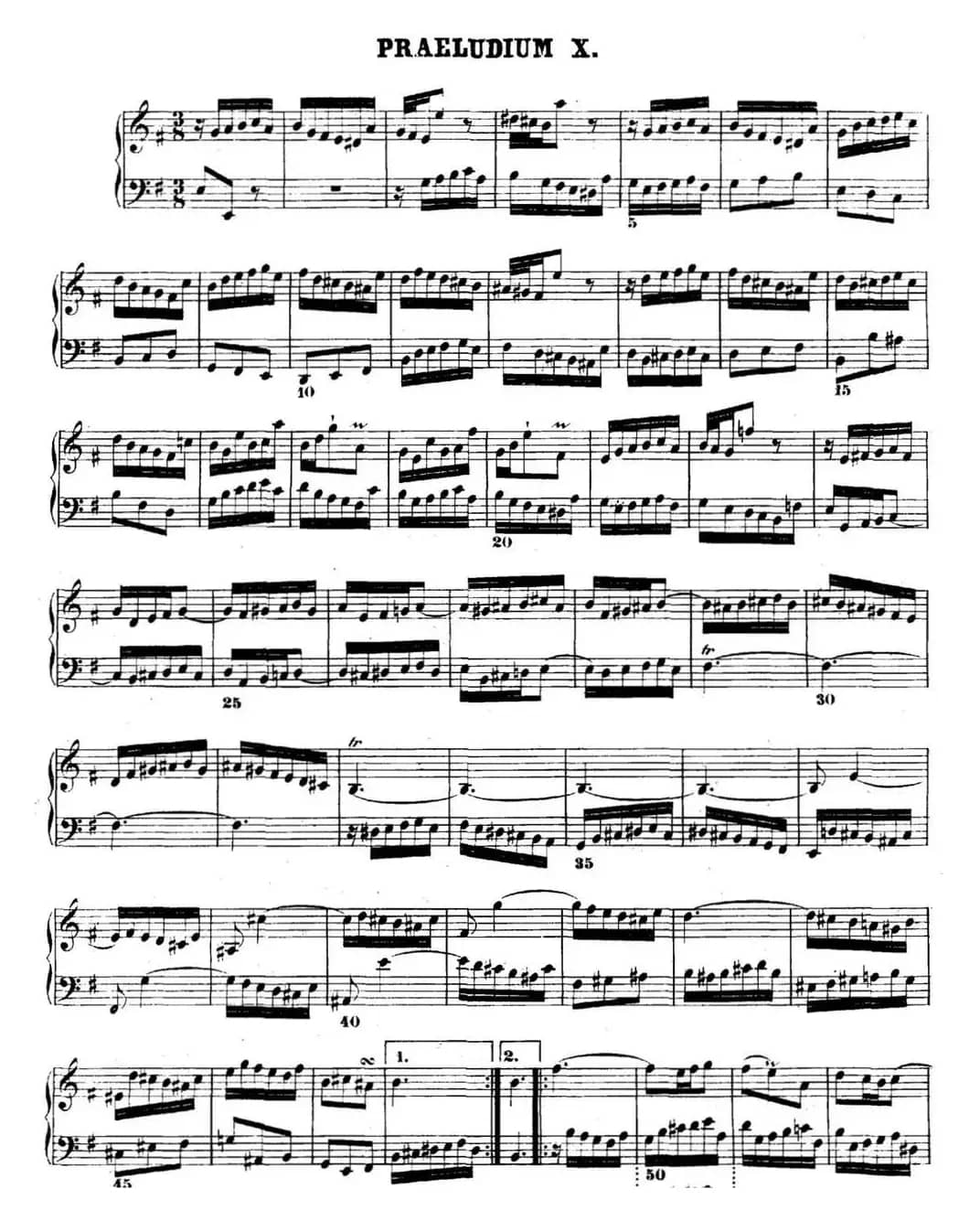 巴赫《平均律钢琴曲集·第二卷》之前奏曲（NO.10）