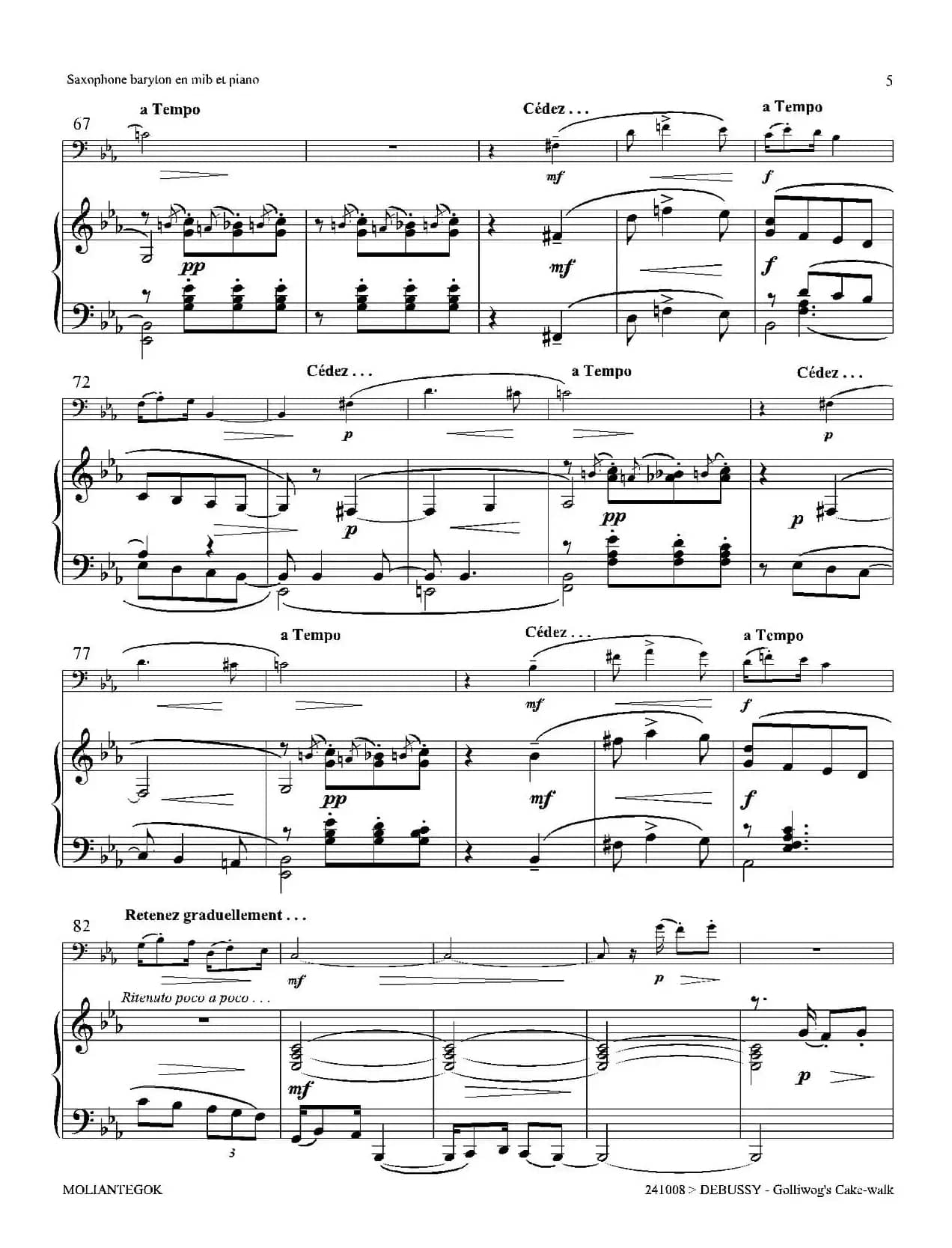 木偶步态舞（上低音萨克斯+钢琴伴奏）