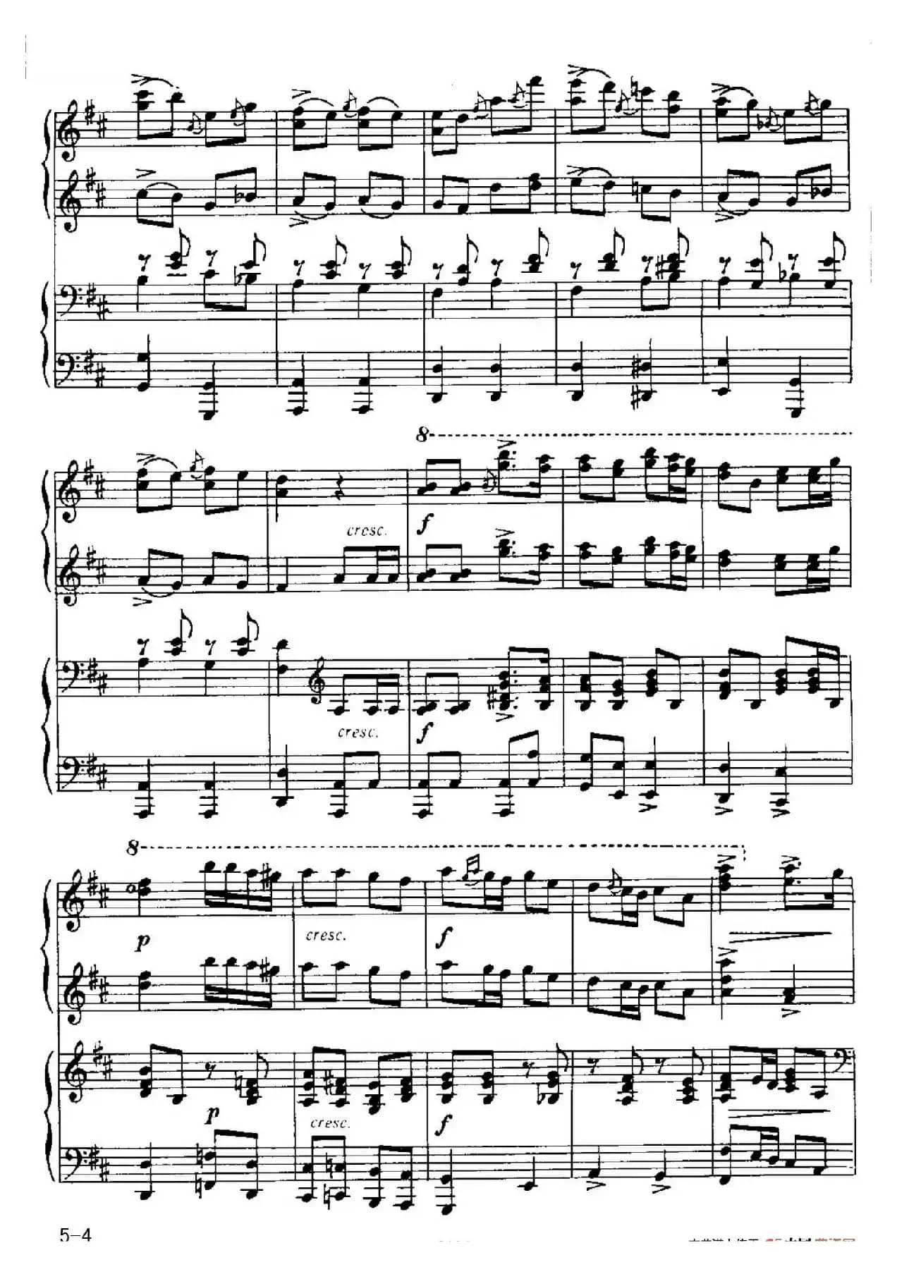 Polka in d Minor(d小调波尔卡·四手联弹)