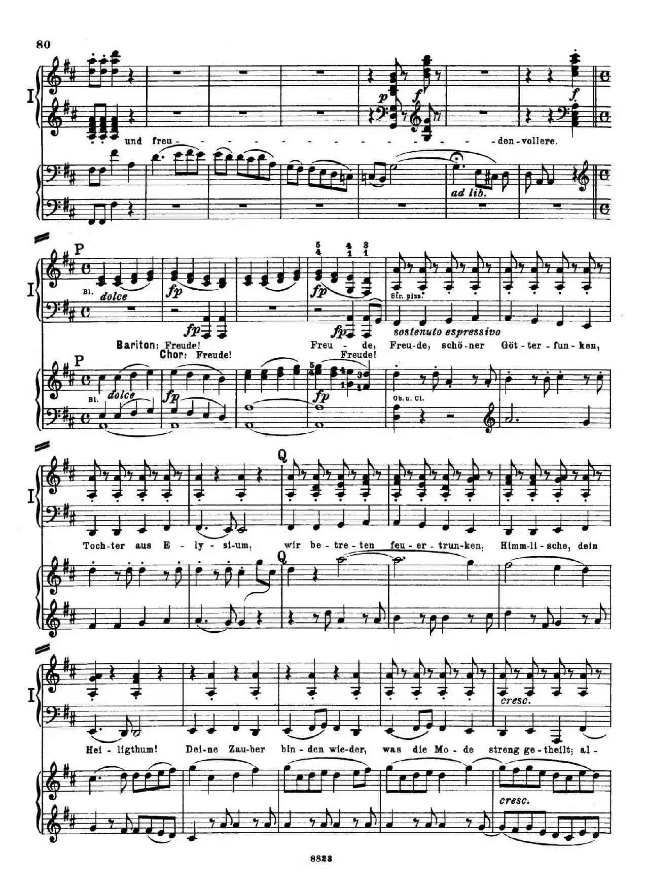 d小调第九交响曲 Op.125(双钢琴P73——82)