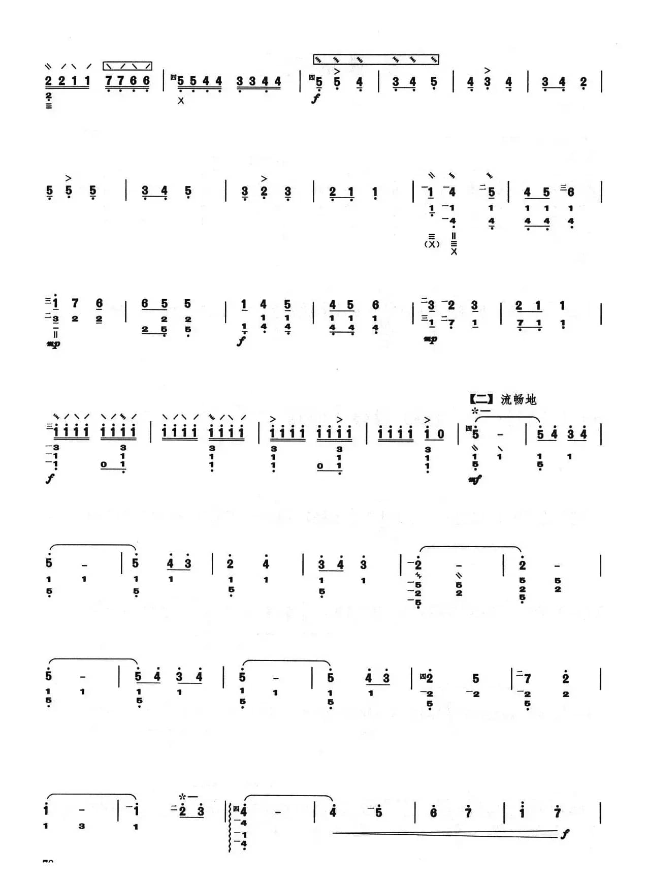 柳琴考级曲目七级：欢腾的天山
