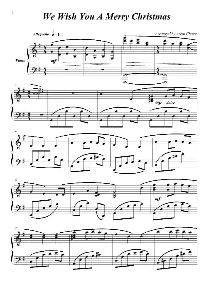 We Wish You A Merry Christmas