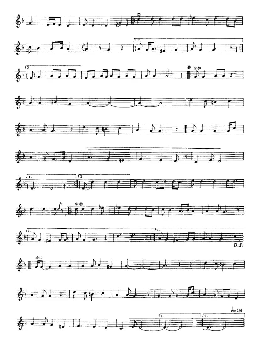 十二木卡姆：Ⅵ 乌扎勒木卡姆 309——317（主旋律谱）