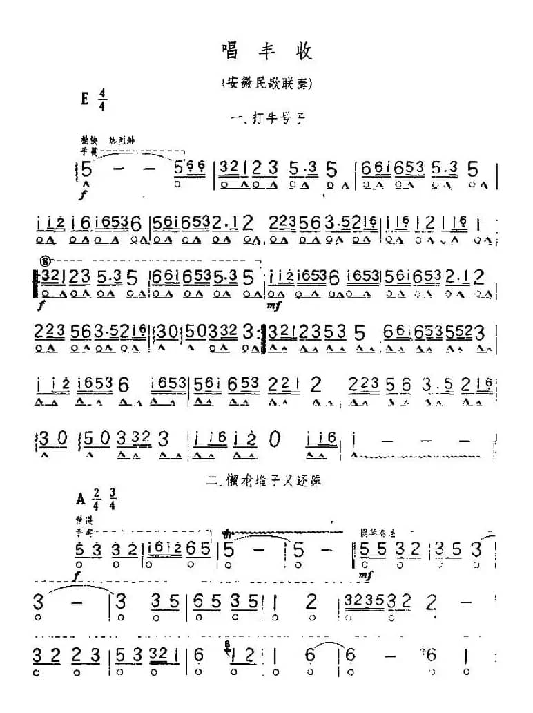 唱丰收（安徽民歌联奏）