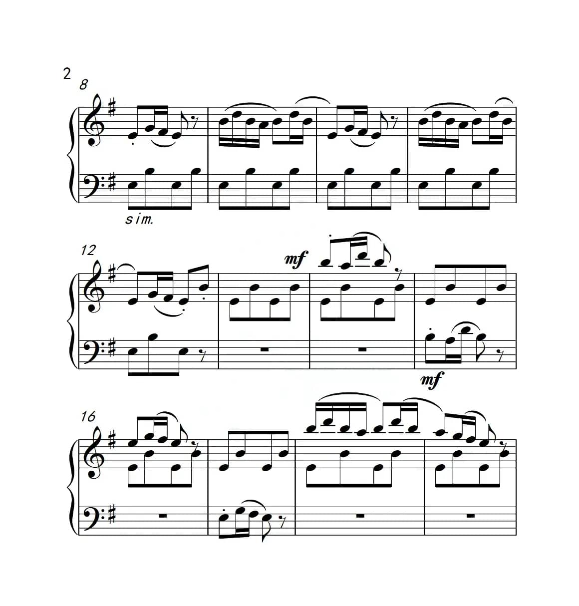 第四级 酸枣刺（中国音乐学院钢琴考级作品1~6级）