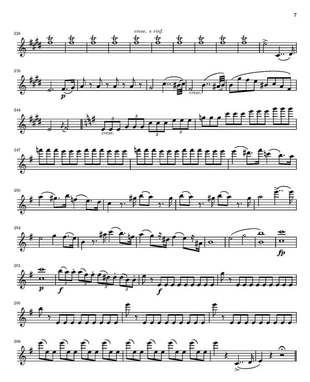 String Quartet nr.18 in E minor（E小调弦乐四重奏）（第一小提琴分谱）