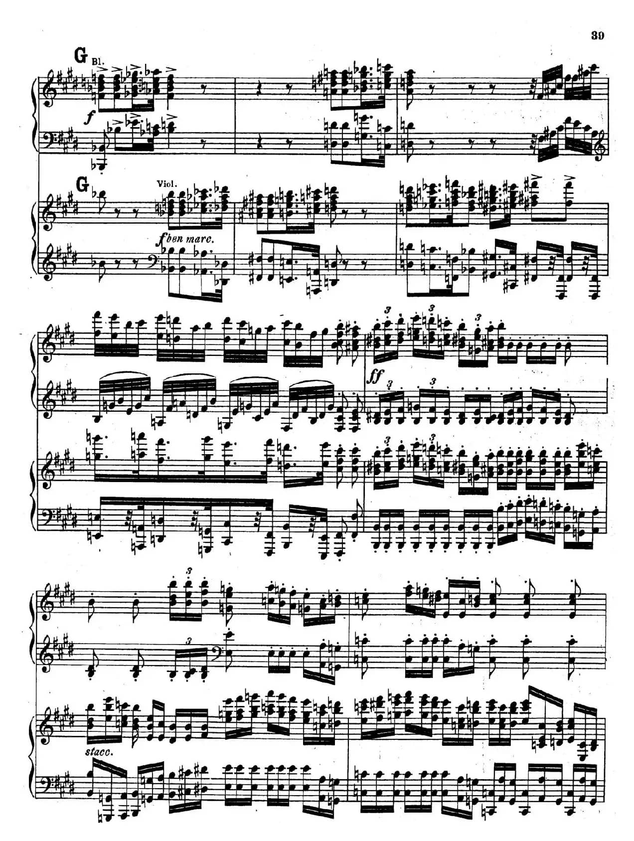 Symphony No.4 in e Minor Op.98（e小调第四交响曲·双钢琴）