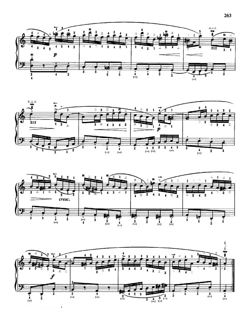 谐谑曲（巴赫曲、陈剑一移植、带指法）