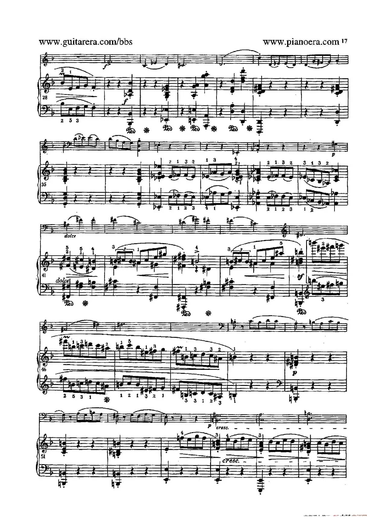 Sonata for Cello and Piano in g Minor Op.65（g小调大提琴奏鸣曲·大提琴+钢琴）