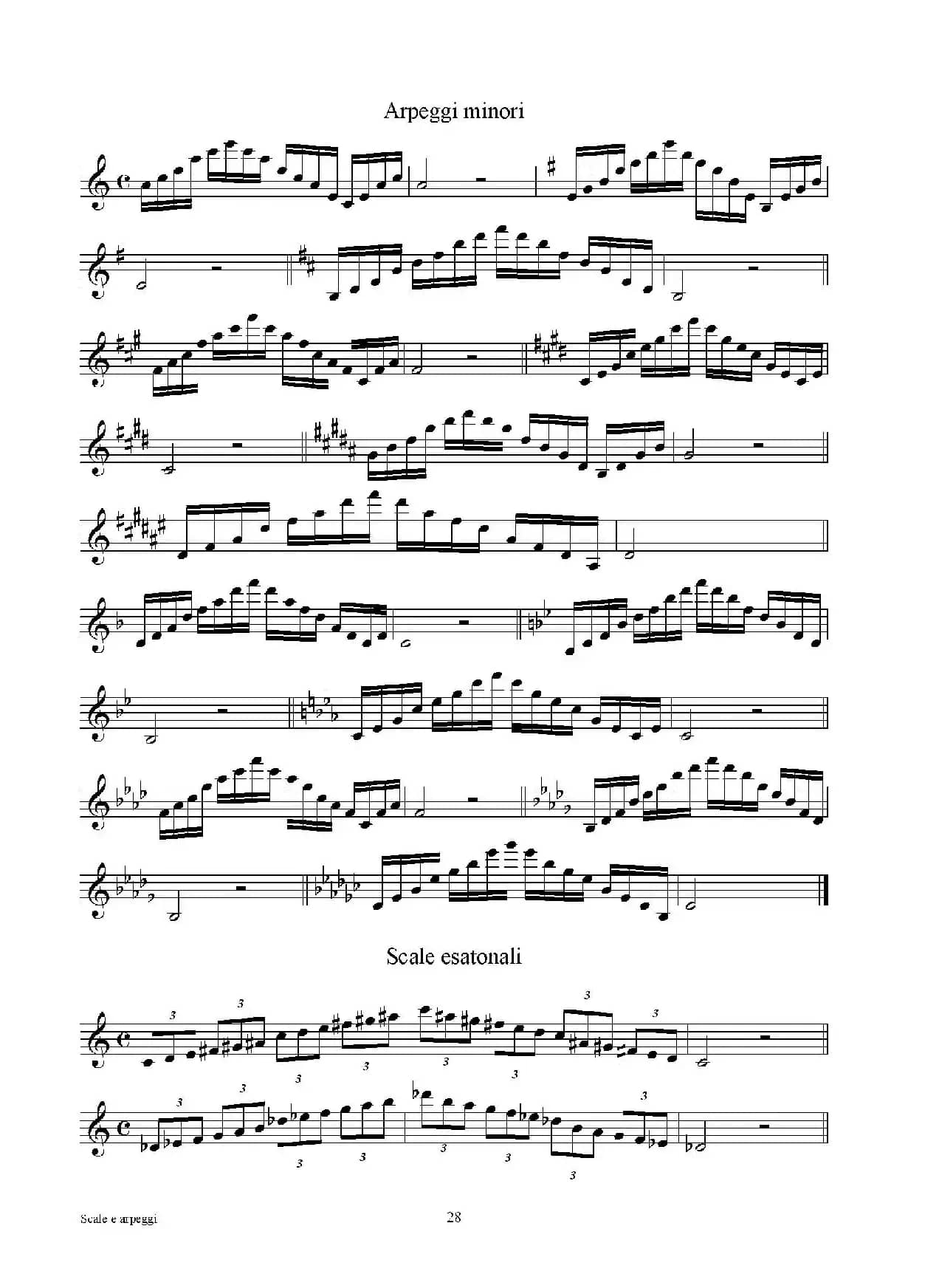 实用的萨克斯音阶练习曲集（P16——30）